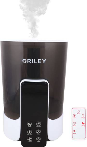 Oriley 2113 Ultrasonic Cool Mist Humidifier With Remote Control and Digital LED Display For Dryness, Cold And Cough, for Home Office Adults and Baby Bedroom (5.5L, 22W, White) Portable Room Air Purifier