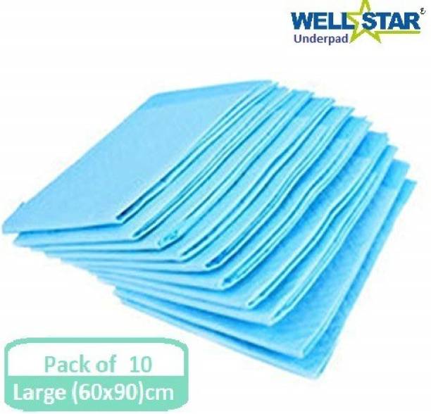 Wellstar Underpads 10 Sheets 60X90Cms Adult Diapers - L
