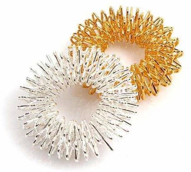 Abn Traders Acupressure Finger Massage Ring Stress Therapy Health Body Massager Pack Of 10 Ring Massager
