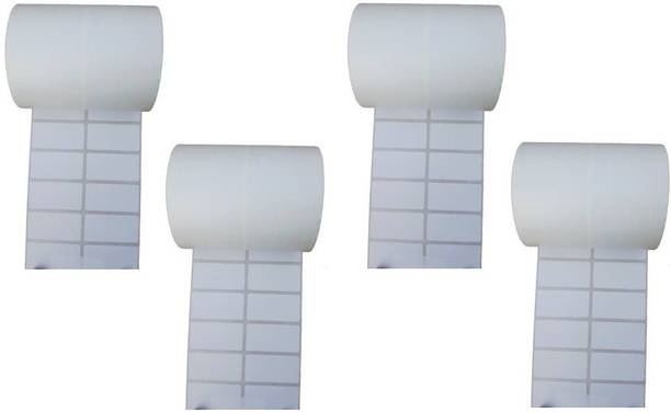 youlogic 38 mm X 25 mm, (White) Direct Thermal Barcode Labels (DT), Set of 4 Roll, 3500 Labels In Roll, No Need Carbon Ribbon, Labels/Roll for Desktop Printer TSC, Zebra, Citzen, WEP, Datamax, Thosiba, Sato etc. ) ,Paper Label Stickers,2’’up (Smooth White) dt Paper Label