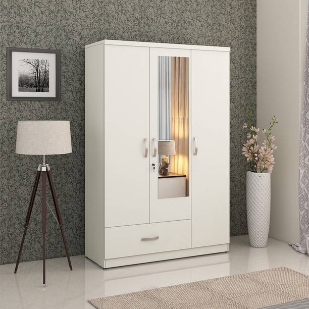Hometown Utsav Engineered Wood 3 Door Wardrobe