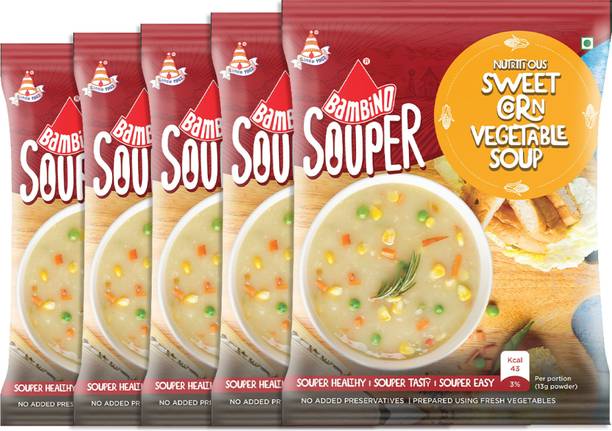 Bambino Nutritious Sweet Corn Soup 45g (Pack of 5)