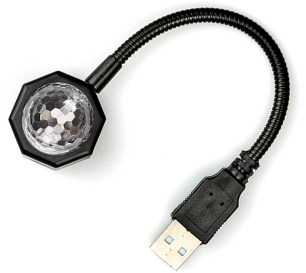 WRADER Car USB Disco Light Disco LED Light 7 Colors with 9 Functional Modes for Cars Home Decor Parties Bedroom & More Led Light
