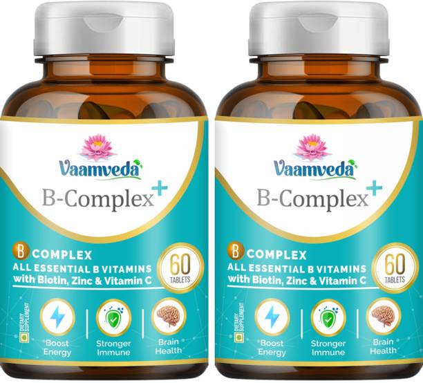 Vaamveda B Complex Tablet Supplement with Zinc Biotin B12