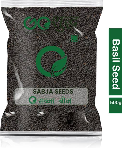 Goshudh Premium Quality Sabja Seeds (Basil Seeds)-500gm (Pack Of 1) Basil Seeds