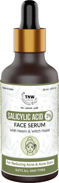TNW - The Natural Wash Salicylic Acid Face Serum with Neem & Witch Hazel for Reducing Acne & Acne Scars | Suits All Skin Types | 30ml