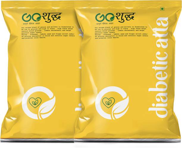 Goshudh Premium Quality Diabetic Atta Combo Pack of 2(1 Kg)