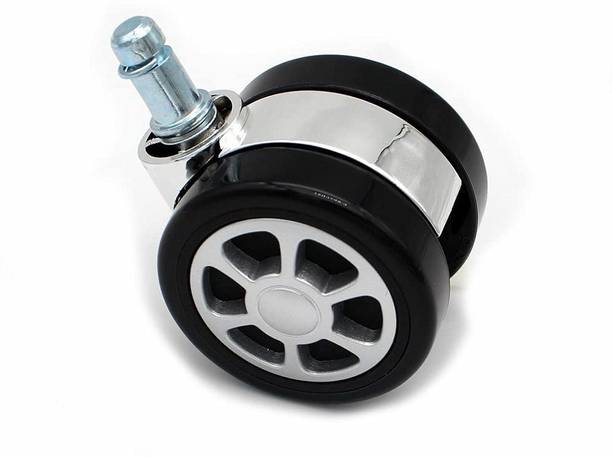 KindleArt Office Chair Replacement Tyres Swivel Casters, Silent Nylon Chairs Wheels (Pin Type) Swivel Furniture Caster
