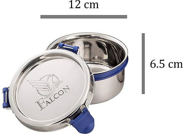 फाल्कन Stainless steel container With Steel Lid, 100% Leak Proof 1 कंटेनर लंच बॉक्स