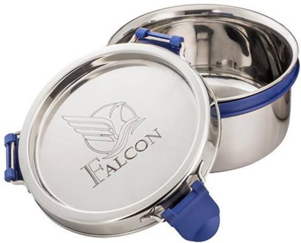 फाल्कन Stainless Steel Mini Container -200 ml, 1 Pieces, Silver 1 कंटेनर लंच बॉक्स