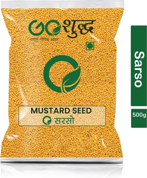 Goshudh Premium Quality Sarson (Mustard Seeds)-500gm (Pack Of 1)