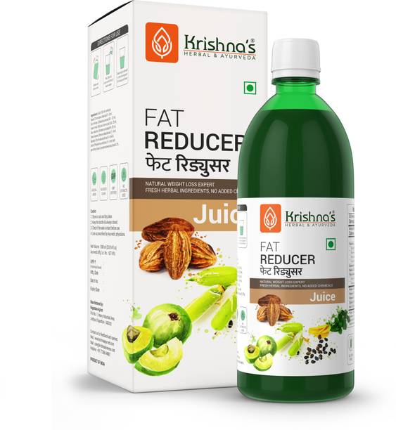 Krishna's Herbal & Ayurveda Fat Reducer Juice | Pure Ayurvedic and Natural | Lose Weight Naturally | Improves Digestion | Strengthen Muscles | Helps Controlling Cholesterol | Consume Atleast 20 Days for Best Results