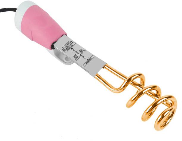 LE - EASE LITE IM-06 Immersion Rod Copper Shock-Proof & Water-Proof Instant Water Heater 2000 W Immersion Rod for Kitchen| Bathroom|Restaurant| Home Portable for Bucket water Heater (Multicolor) 2000 W Shock Proof Immersion Heater Rod