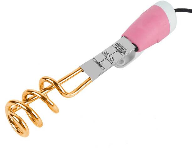 LE - EASE LITE IM-03 Immersion Rod Copper Shock-Proof & Water-Proof Instant Water Heater 2000 W Immersion Rod for Kitchen| Bathroom|Restaurant| Home Portable for Bucket water Heater (Multicolor) 2000 W Shock Proof Immersion Heater Rod
