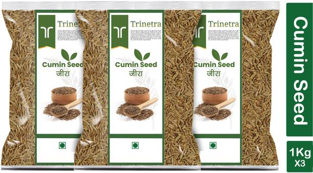 Trinetra Premium Quality Jeera (Cumin Seeds)-1Kg (Pack Of 3)