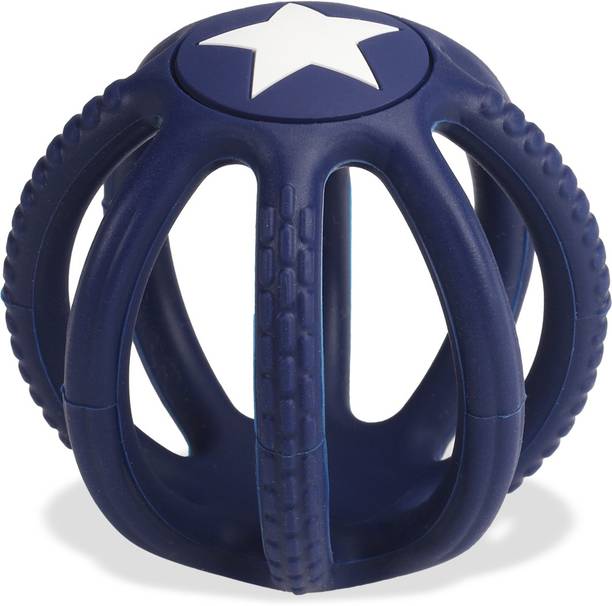 LuvLap Baby Teether Toys for Babies 3 Months+, Silicone Baby Teetheing Toy to Exercise Grasping & 3D Cognition, Massage Gums & Soothe Teething Teether
