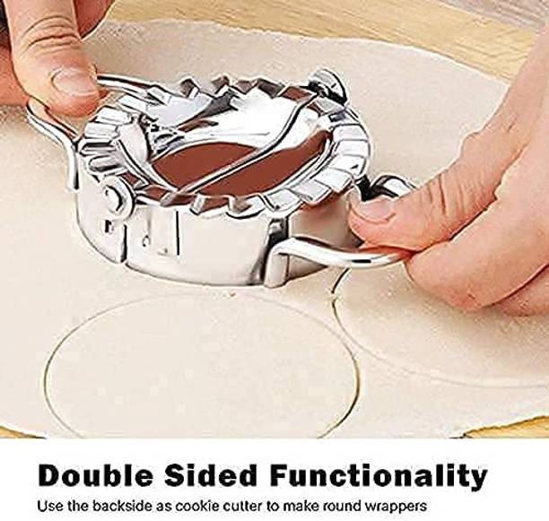 PURCHASE ENTERPRISE Stainless Steel Dumpling|Momos Maker Dough Press Mould Wrapper Dough Cutter| Vada Maker