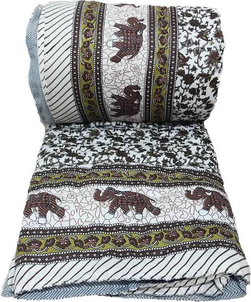 Qker Floral Single Quilt for  Heavy Winter