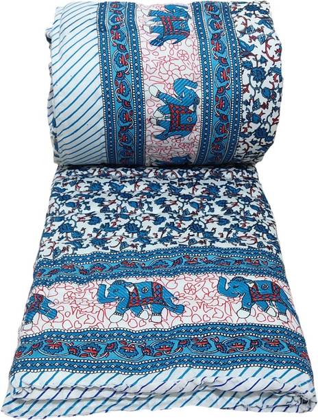 Qker Floral Single Quilt for  Mild Winter