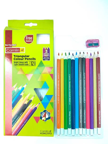 Camlin Color Pencil Triangular Shaped Color Pencils
