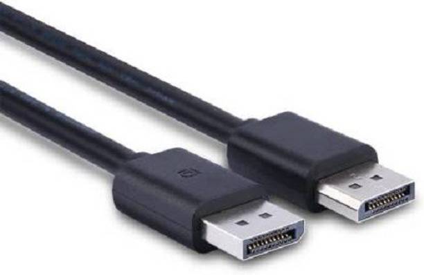 InfiDeals DVI Cable 1.82 m DisplayPort to DisplayPort Cable, DP to DP Male to Male Cable Cord 1.82 m DVI Cable (Compatible with Laptop, Black, One Cable)