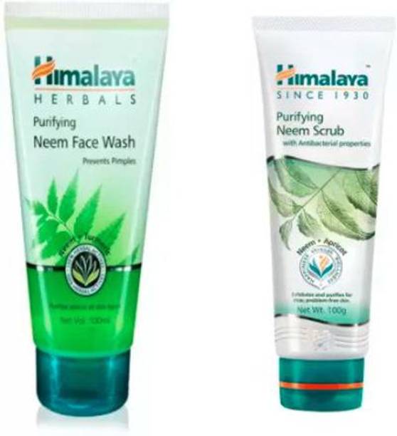 HIMALAYA Purifying Neem 100ml and Face Scrub 100ml. Fa...