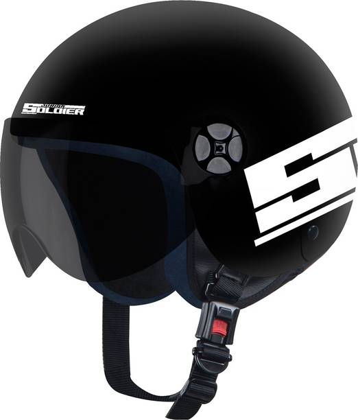Steelbird Junior Soldier Open Face Helmet for Kids 14+ Year Old, 580 MM Motorbike Helmet