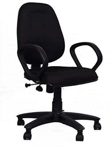 RS ENTERPRISES Fabric Office Adjustable Arm Chair