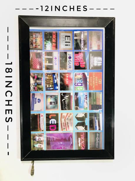 SIGNGEBOARDS LED Light Photo Frame with Easy Changeable Option, Best for Photo Display, Product Display, Advertising, Notice Board, Display Board. (18X12 INCHES 18 inch LED Light Photo Frame with Easy Changeable Option, Best for Photo Display, Product Display, Advertising, Notice Board, Display Board.