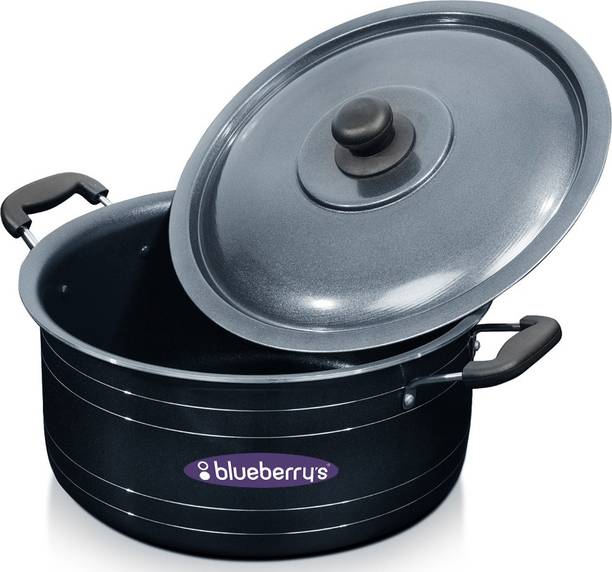 BlueBerry's 10 Liter 32cm Nonstick Aluminum Biriyani Pot Heavy Weight Pot 32 cm diameter 10 L capacity with Lid