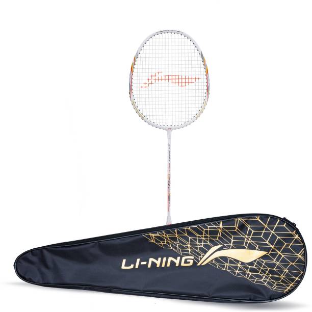 LI-NING XP 2020 Badminton Racket Pack of 1 + 1 Full Cover (White) White Strung Badminton Racquet