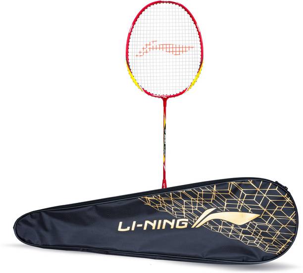 LI-NING XP 900 Badminton Racket Pack of 1 + 1 Full Cover (Red, Orange) Multicolor Strung Badminton Racquet