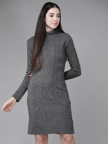 Price History of Women Sweater Grey Dress from Flipkart 2 141886223