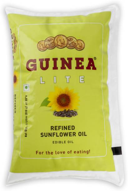 Guinea Lite Refined Sunflower Edible Oil Pouch Sunflower Oil Pouch