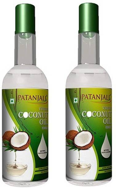पतंजलि वर्जिन कोकोनट ऑइल 500ml ( पैक ऑफ 2 )