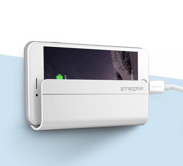 स्ट्रिफ Wall Mount(Pack of 2) Phone Holder with Adhesive Strips, Charging Holder Compatible with iPhone, Smartphone and Mini Tablet मोबाइल होल्डर