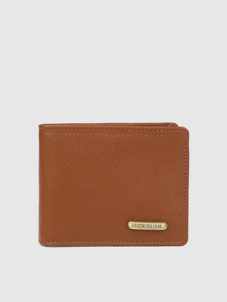 Men Casual Tan Genuine Leather Wallet - Mini