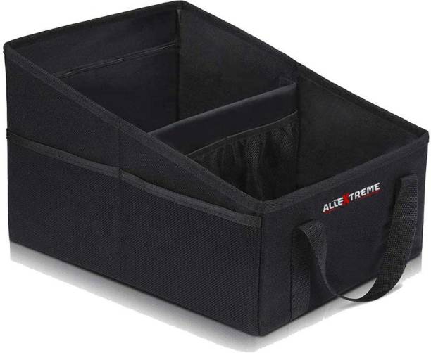 ALLEXTREME Organizer Backseat Large Anti-slip Multi-compartment Foldable Storage Utility Tool Space Saver Bag for Cars, SUVs & Trucks Trunk Organizer