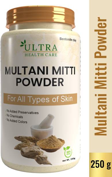 Ultra Healthcare Natural Herbal Multani Mitti Powder For Skin|Face Pack For Skin Brightning|Natural Skin Toner|Tan Remover 100% Pure