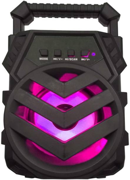 Techobucks Portable Design Bluetooth Speaker |3D sound| Splash proof| AUX input 5 W Bluetooth Speaker