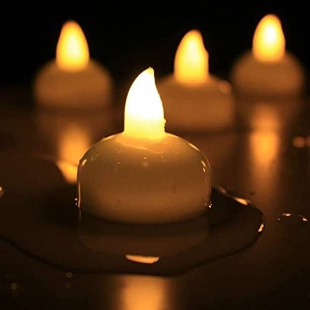 rdh LED Light Diya with Water Sensor Set of 6 | Floating Diyas | White Colour | No Electricity Needed | Artificial Diya with led Light | Best for Diwali Home Decoration | Lightning Lamp Diya Candle