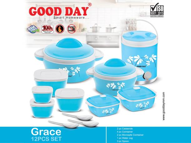 Good Day GD_Grace_12_Blue Pack of 12 Thermoware Casserole Set