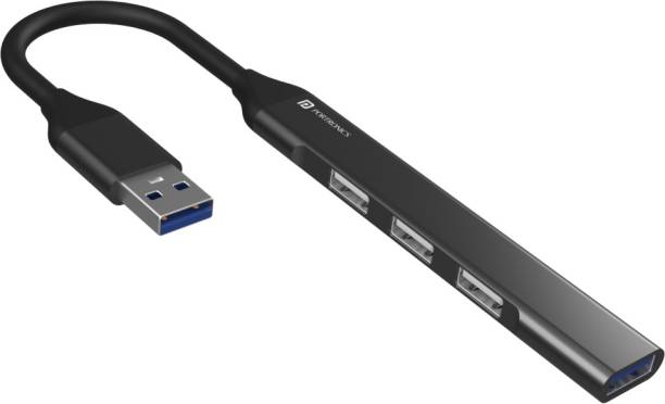 Portronics Mport 31 USB Hub (4-in-1) Multiport Adapter with 1 x USB 3.0 & 3 x USB 2.0 Ports POR-1484 USB Hub