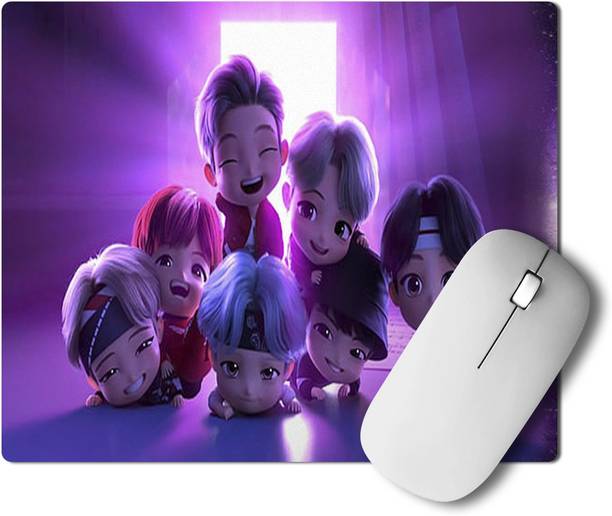 PrintingZone BTS MousePad Bts Army MousePad Bts Signature Mousepad bts logo mousepad Printed Mouse pad for(MSP-22) Mousepad
