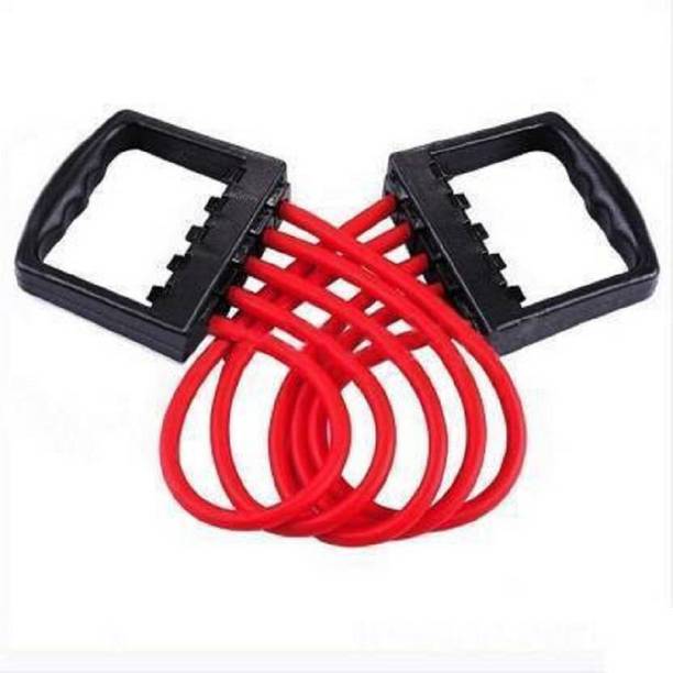ALORNOR Body Builder Chest Expander Silicon Resistance Tube (Multicolor) Resistance Tube