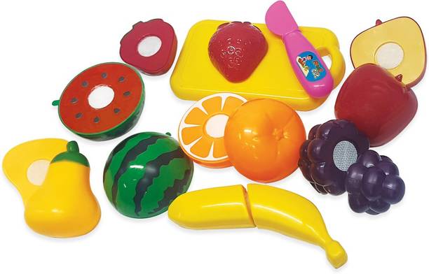 Webby Realistic Sliceable Fruits Cutting Play Toy, 9 Pcs