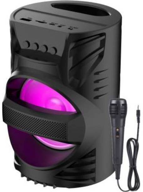 Clairbell NJZ_651M_LZ 4104||WS-04|| Karaoke Speaker With Mic Super Bass Bluetooth Wireless Portable compatiable With all smart phones || Karaoke Bluetooth speaker with SD card and USB slot Wireless Bluetooth Multimedia Speaker || Wireless Speaker Ultra Loud Stereo sound || Bluetooth Speaker for Desktop PC|| Bluetooth Speaker Home Audio|| Perfect for home DJ audio player and DJ for outdoor activities || FM , Aux, TF, Speaker Phone / Wireless Speaker Compatible with all your devices. 15 W Bluetooth Speaker
