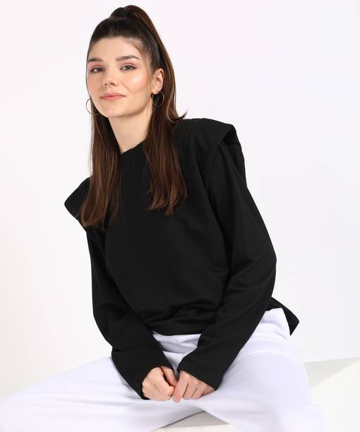 Urbanic Full Sleeve Solid Women Sweatshirt