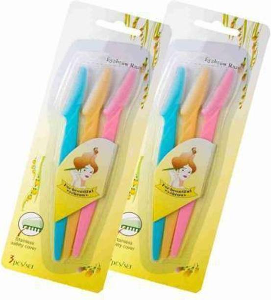 Zhunmun Eyebrow, Neck, Face, Upper Lips as well as Unnecessary Hairs Elsewhere Shaping Trimmer Shaper Shaver Disposable Razor Tool (Pack of 3) Strips (Pack of 2) Trimmer 30 min  Runtime 4 Length Settings