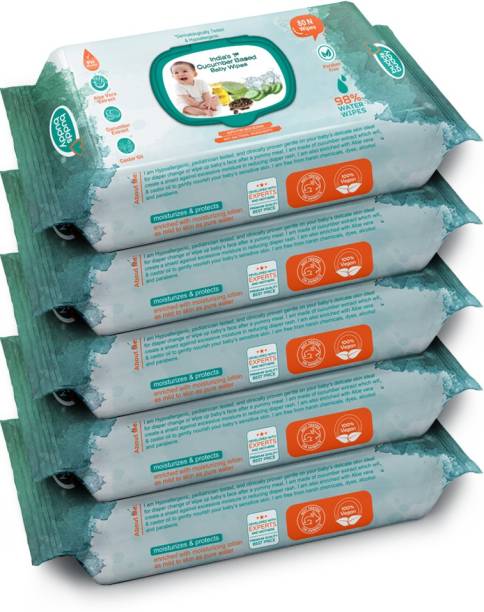 Buddsbuddy Cucumber Based Skincare Baby Wet Wipes with lid